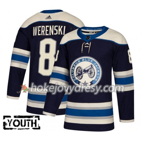 Dětské Hokejový Dres Columbus Blue Jackets Zach Werenski 8 Alternate 2018-2019 Adidas Authentic